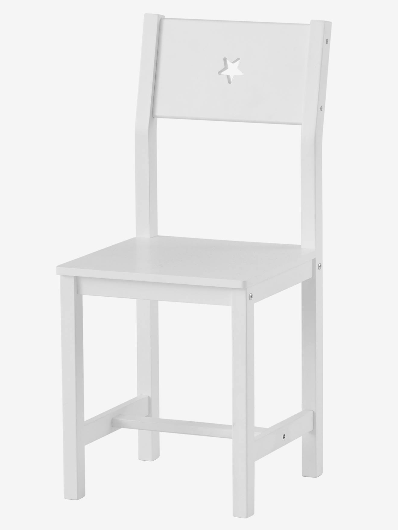 Cadeira Sirius Junior, altura do assento 45 cm, branca lisa