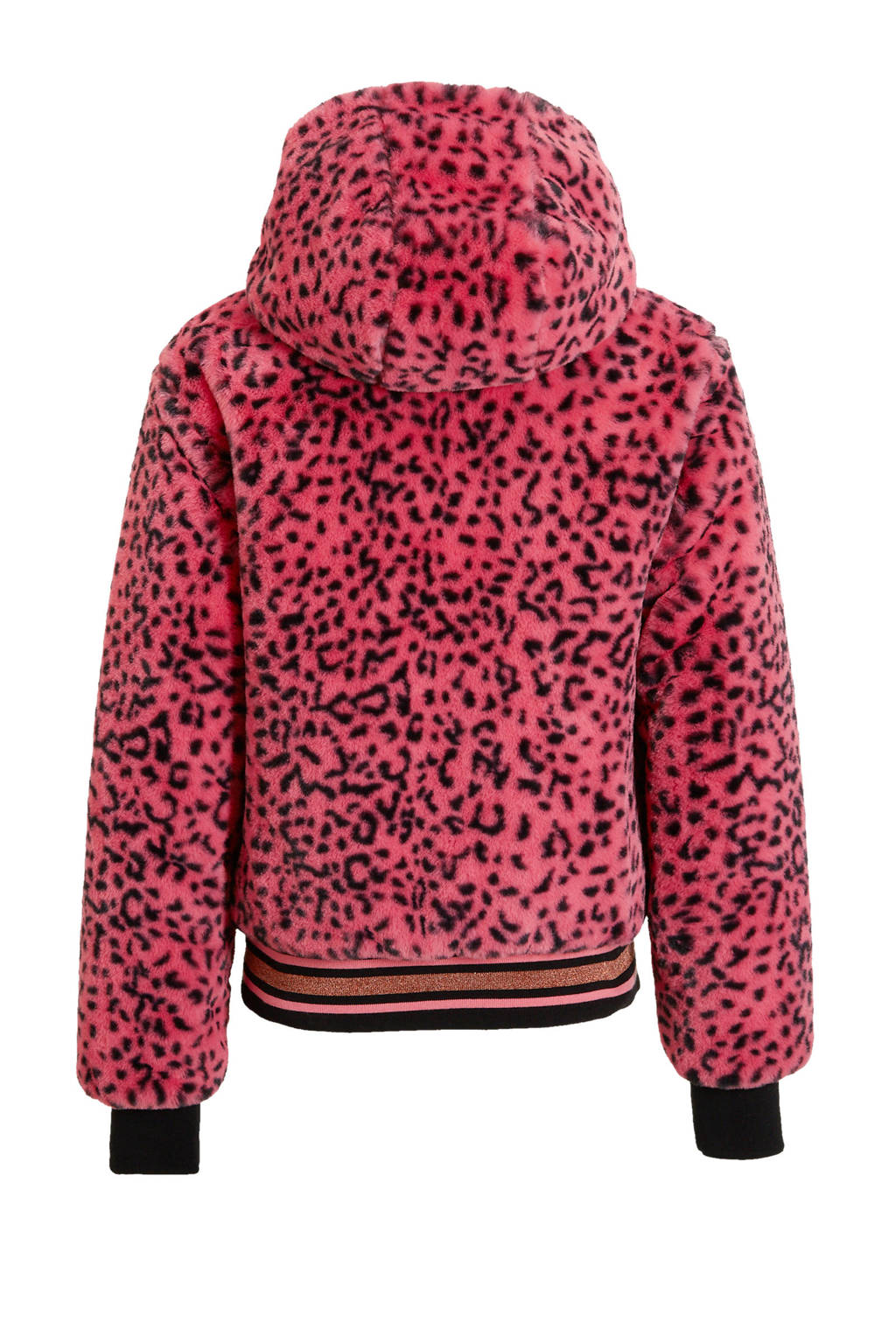 anytime reversible winterjas roze/zwart