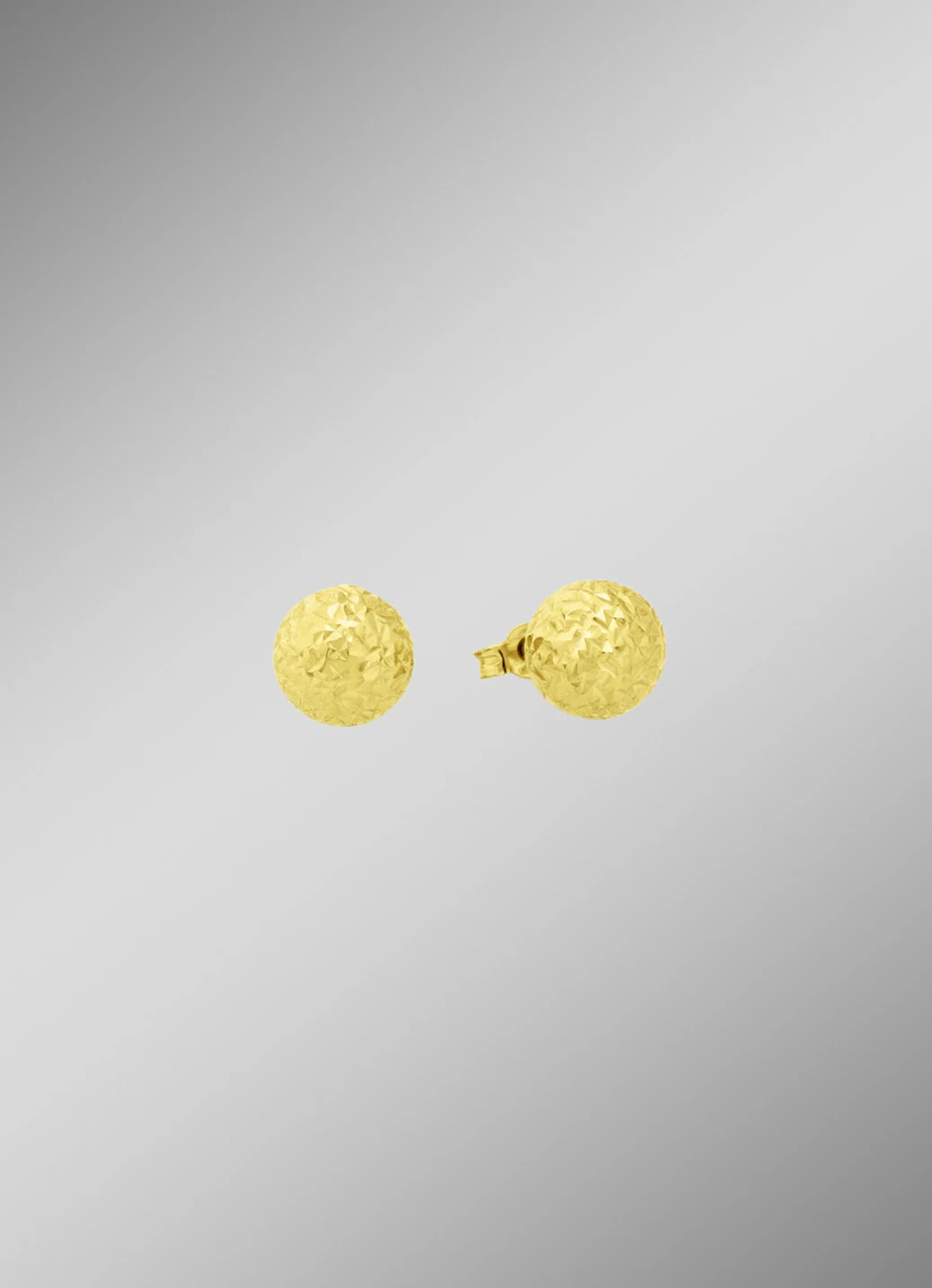 Facettierte Ohrstecker aus Gold