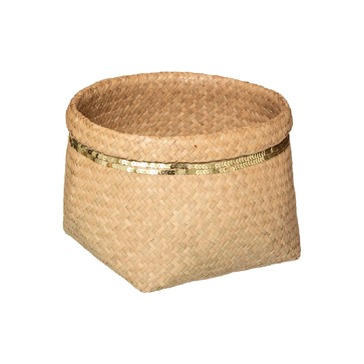 Atmosphera, Createur D'Interieur Panier Sequins Atmosphera - Beige
