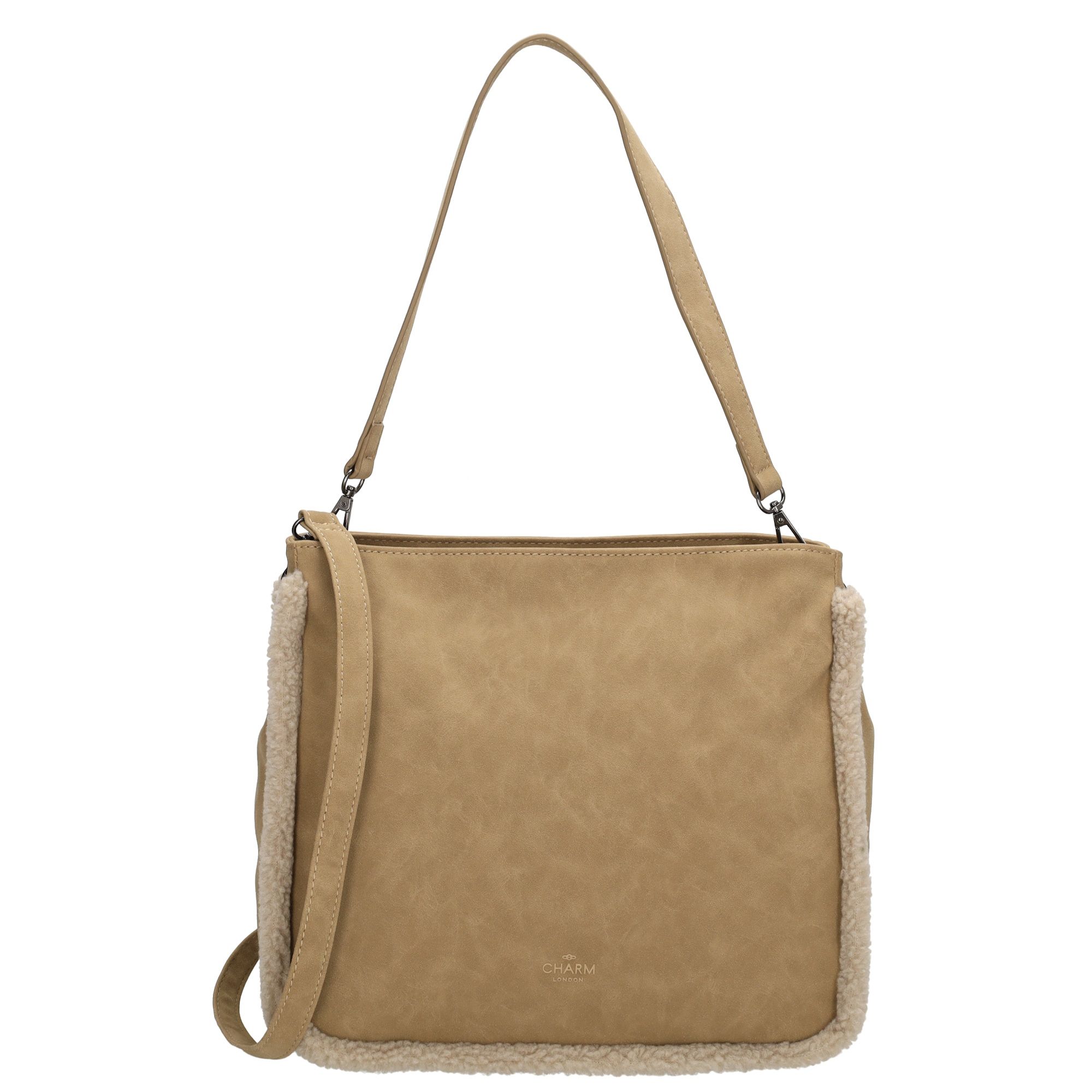 Charm London Newington Schoudertas Taupe