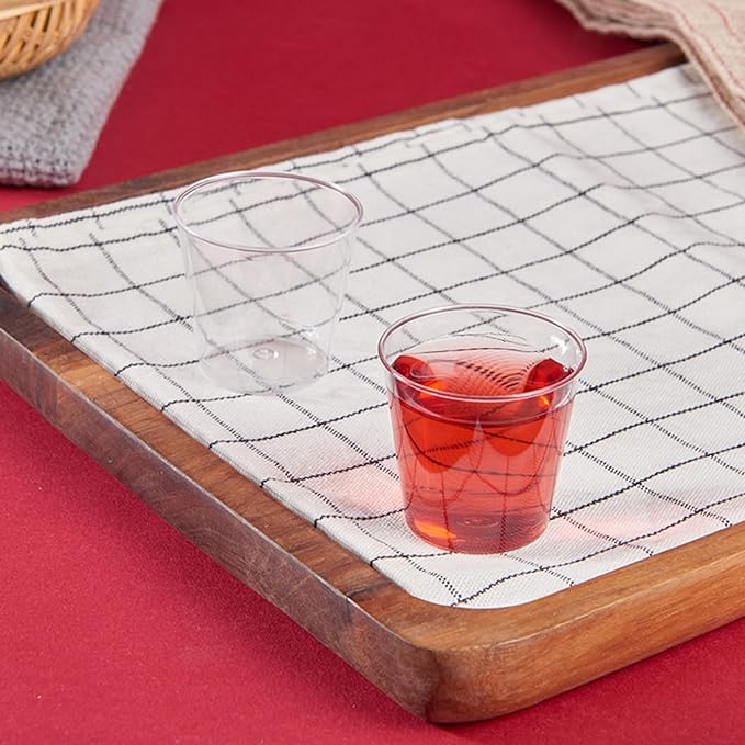 (100er Set) 3cl Einweg Shot Becher Party Geschirr Schnaps Glas - Transparent