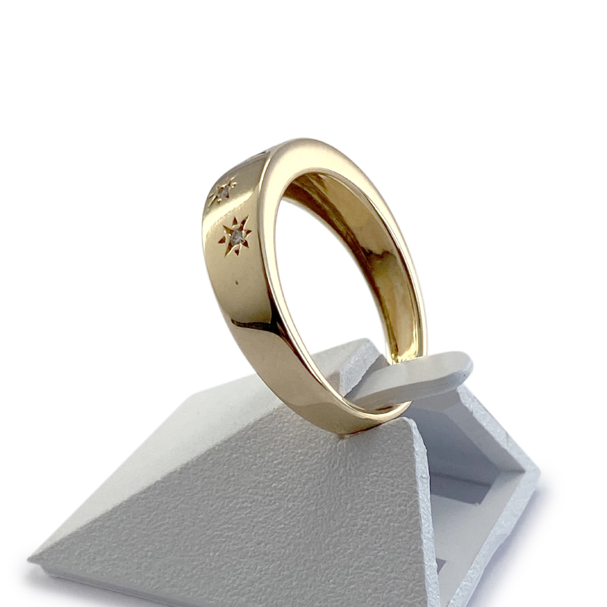 Bague d'occasion or 750 jaune diamants
