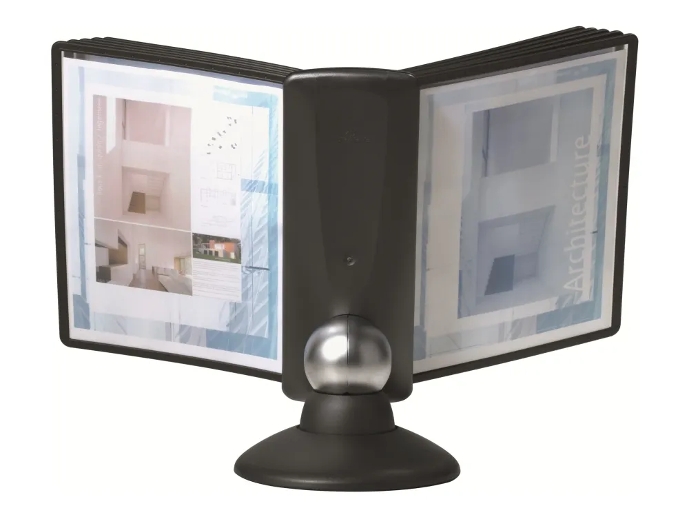 DURABLE SHERPA motion - Display panel-system - skrivebord - 10 rum - for A4 - sort