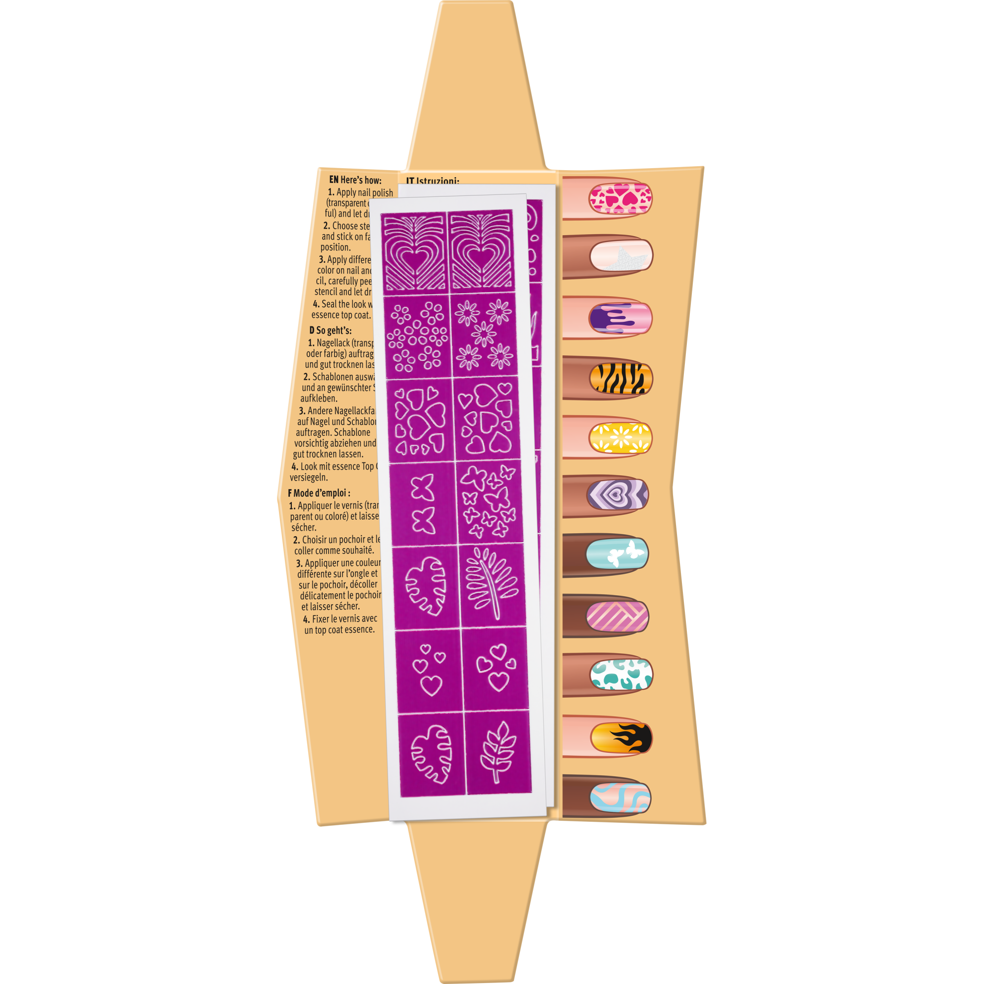 nail art STENCILS pochoirs pour ongles