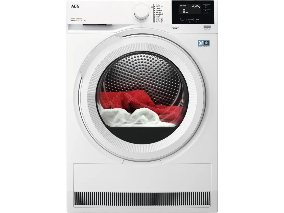 AEG 8000 TR822N94P - Tørremaskine - bredde: 59.6 cm - dybde: 66.3 cm - højde: 85 cm - frontbetjening