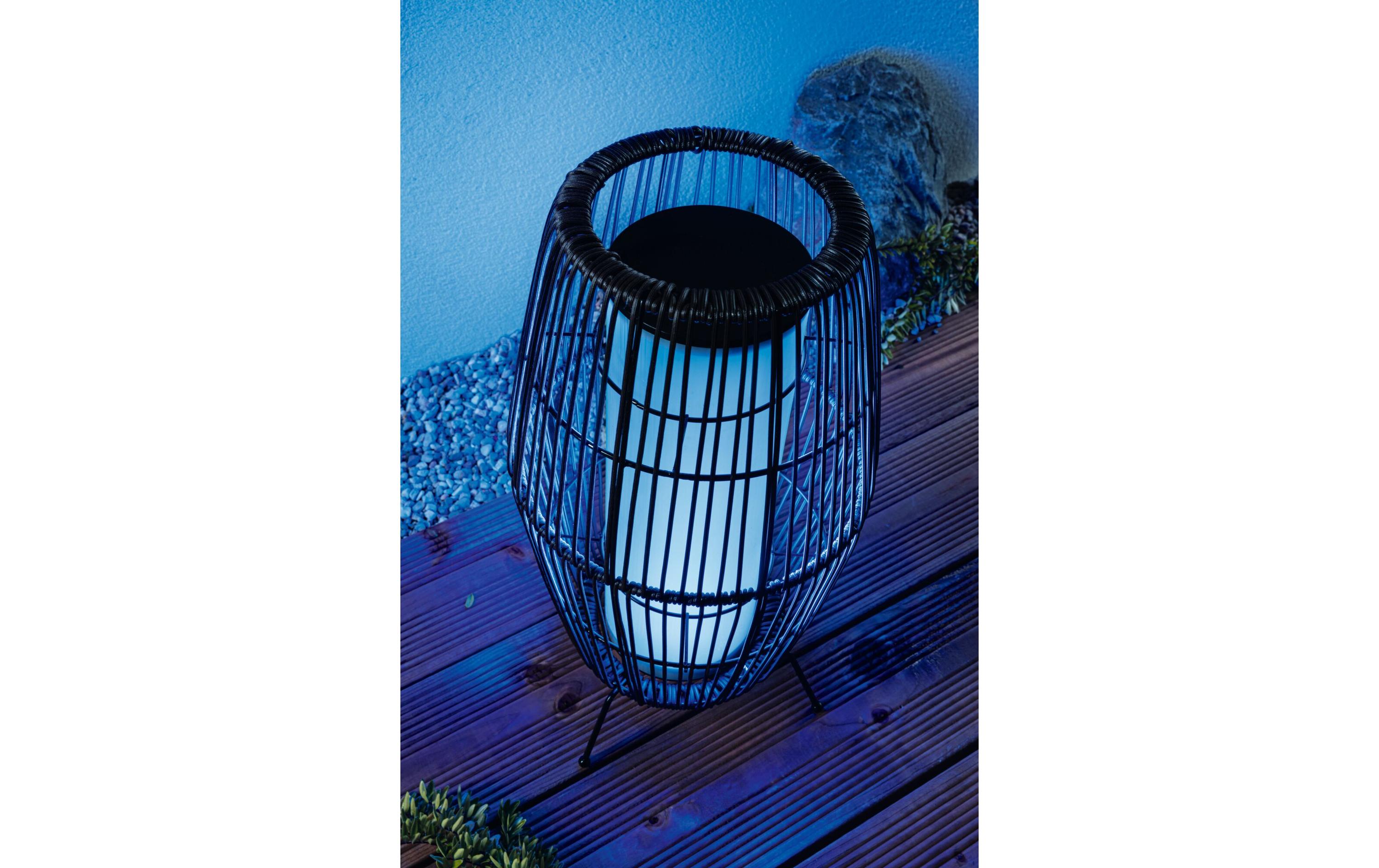 Stehleuchte Plug & Shine Basket, RGBW, 3.2W, Schwarz<br>LED Lichtobjekt