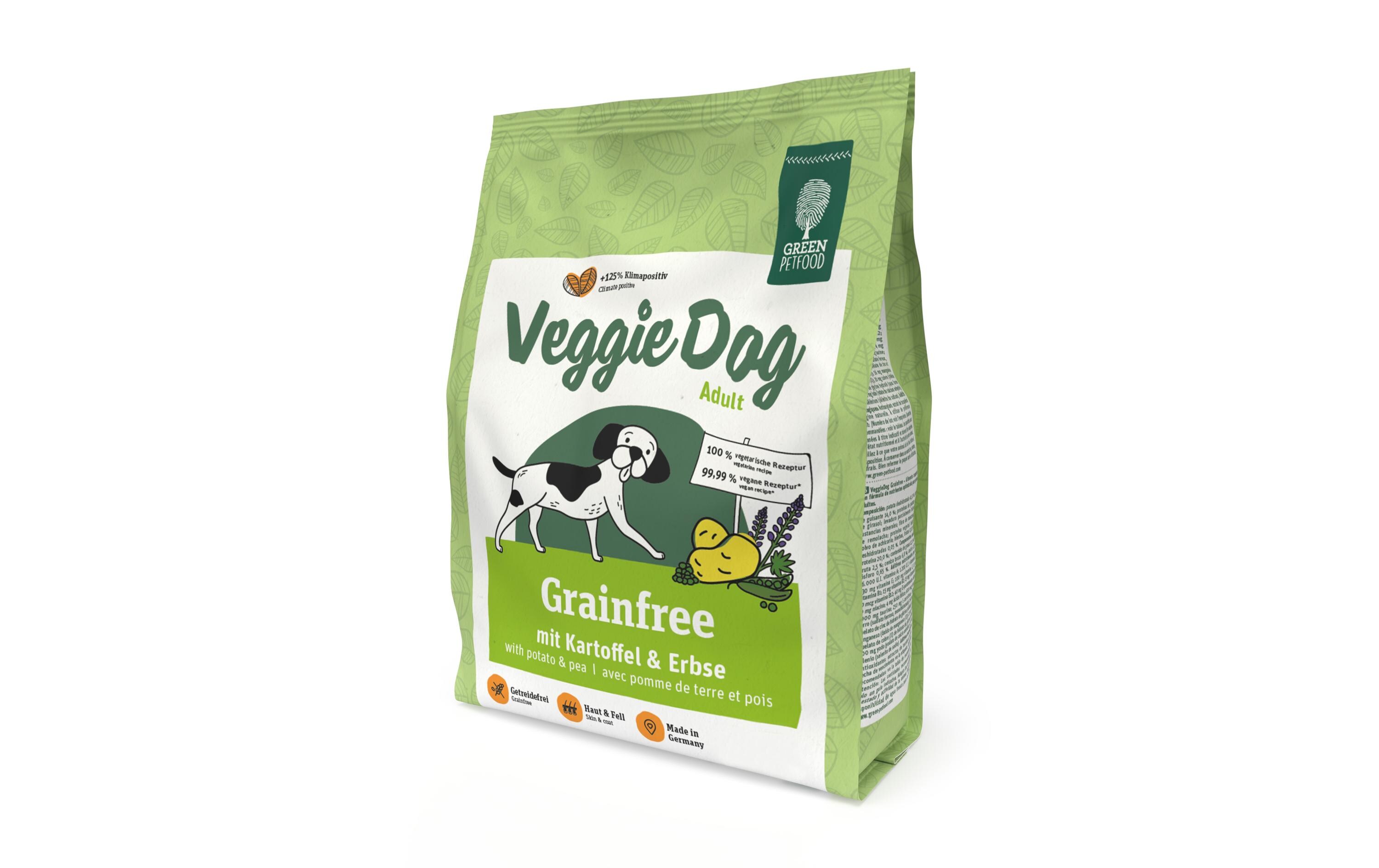 Trockenfutter VeggieDog Grainfree, 0.9 kgNährstoffoptimiertes Alleinfuttermittel für ausgewachsene Hunde