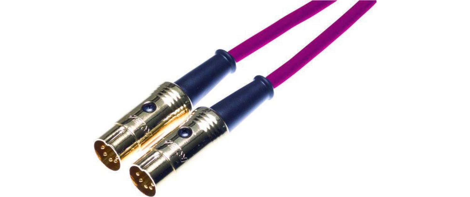 MIDI-Kabel NRA-075-0691-060 6 mMIDI-Kabel mit 5-poligem DIN-Kabelstecker und robuster Kabelklammer