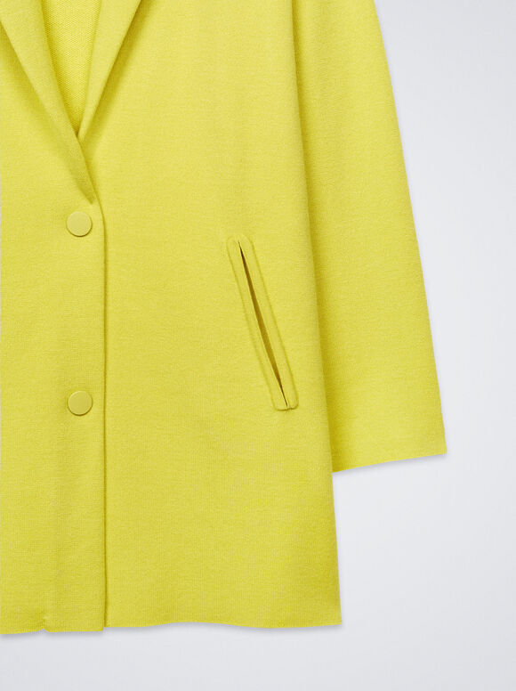 Blazer de malha - Amarelo