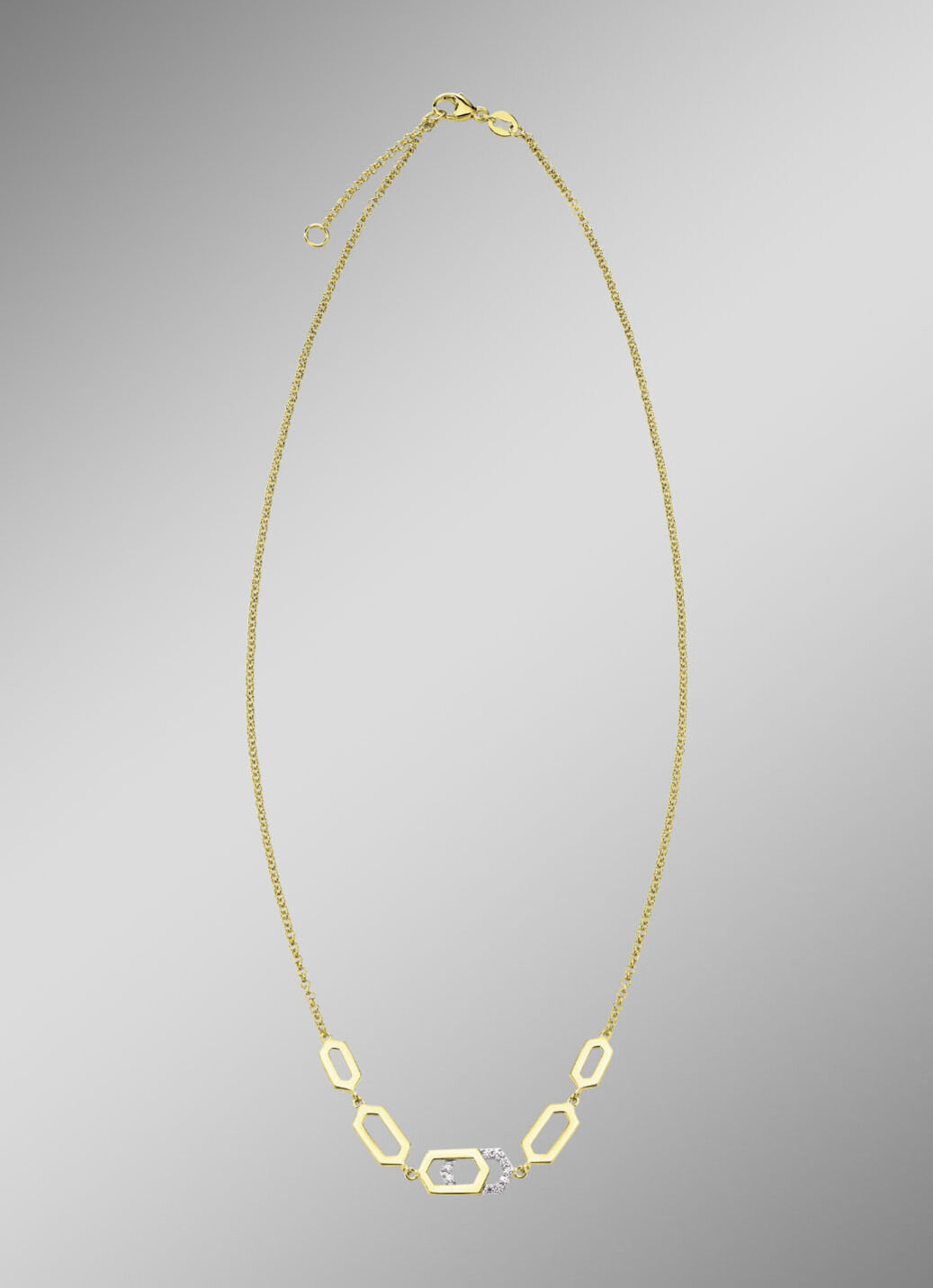 Moderne Halskette mit Zirkonia