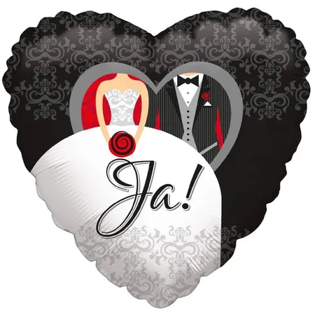 Karaloon Folienballon Hochzeit Ja!