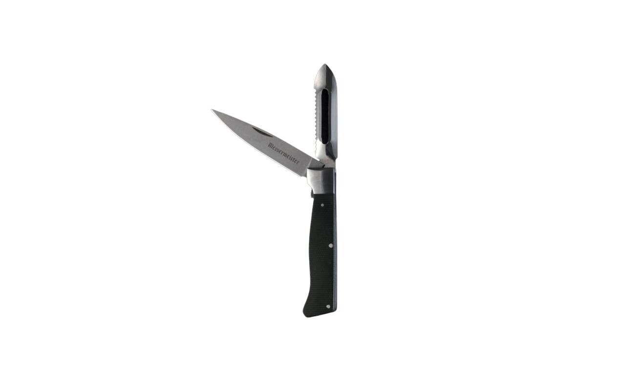 Outdoor-Kochmesser Adventure Chef Grün/SilberKlappschäler und Messer