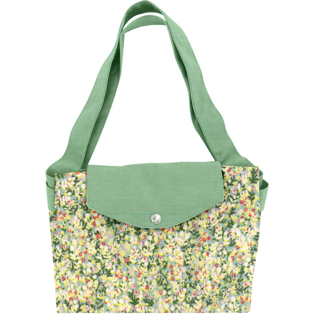 Grand Sac Cabas En Tissu Baie Mentholée