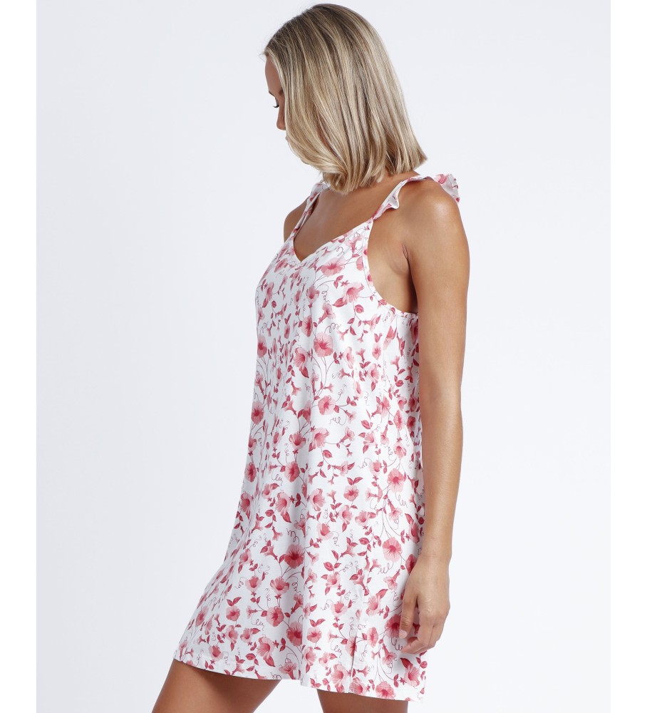 Camisola Admas Maquiagem Flores brancas