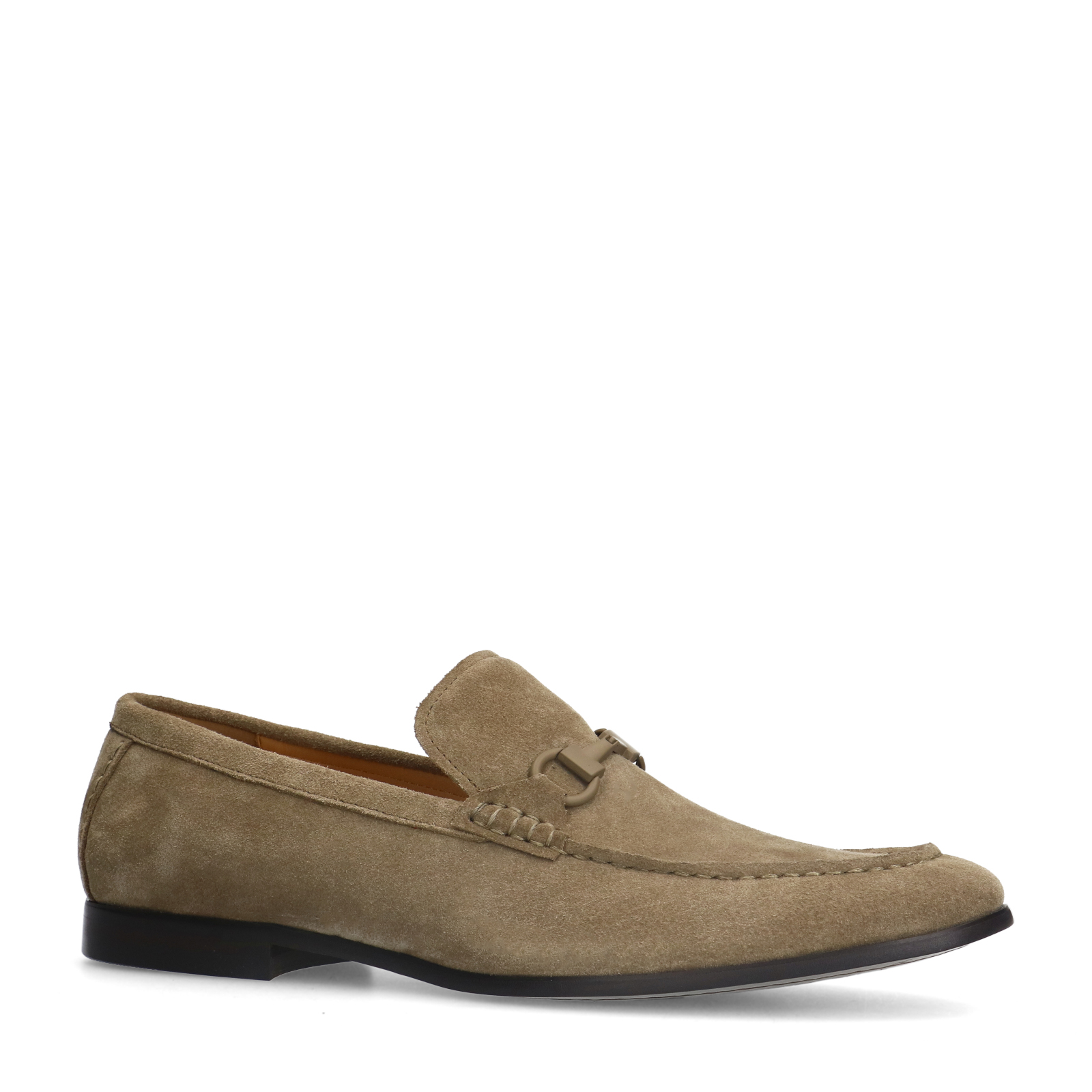Taupe suède loafers