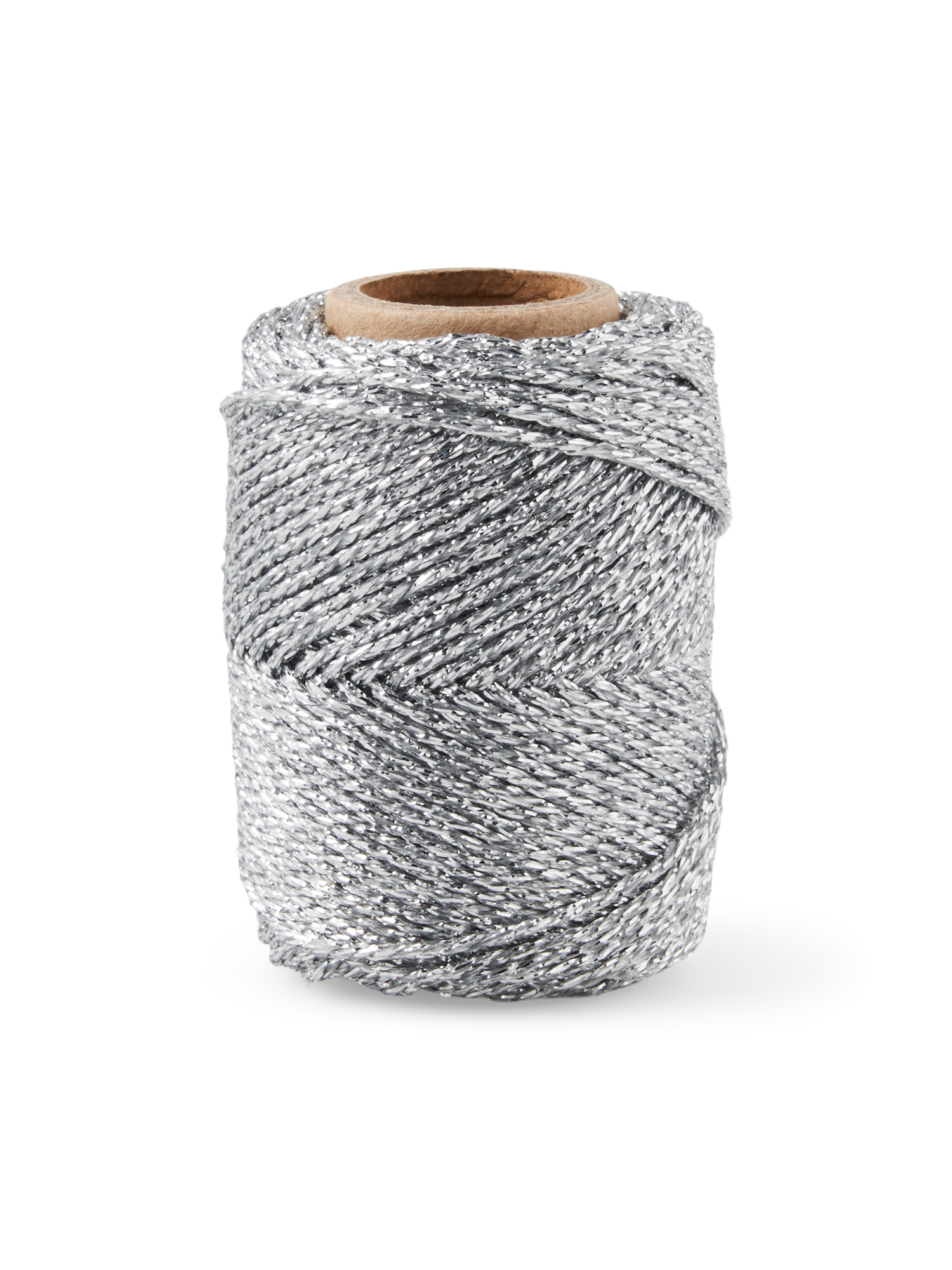 Glimmertråd | Polyester. 2 mm x 27 m. | Silver
