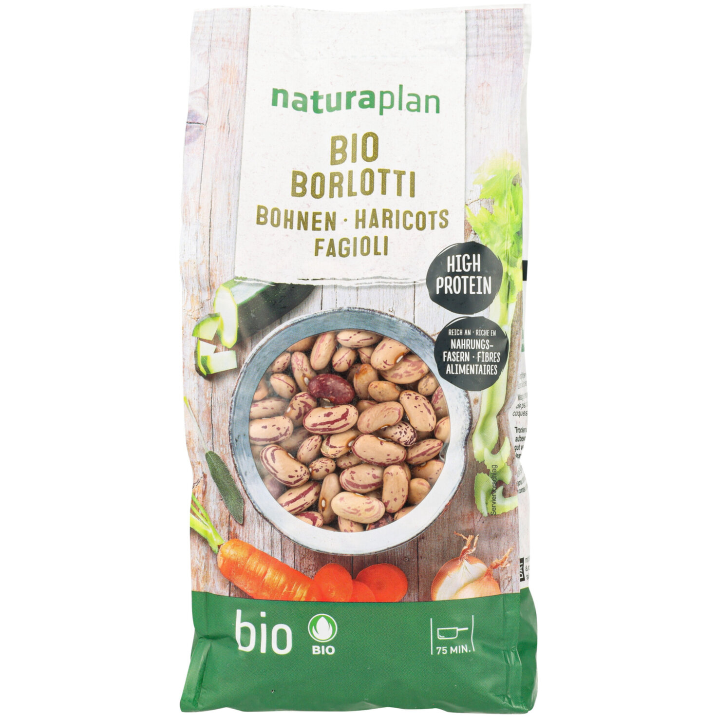 Naturaplan Bio Borlotti-Bohnen