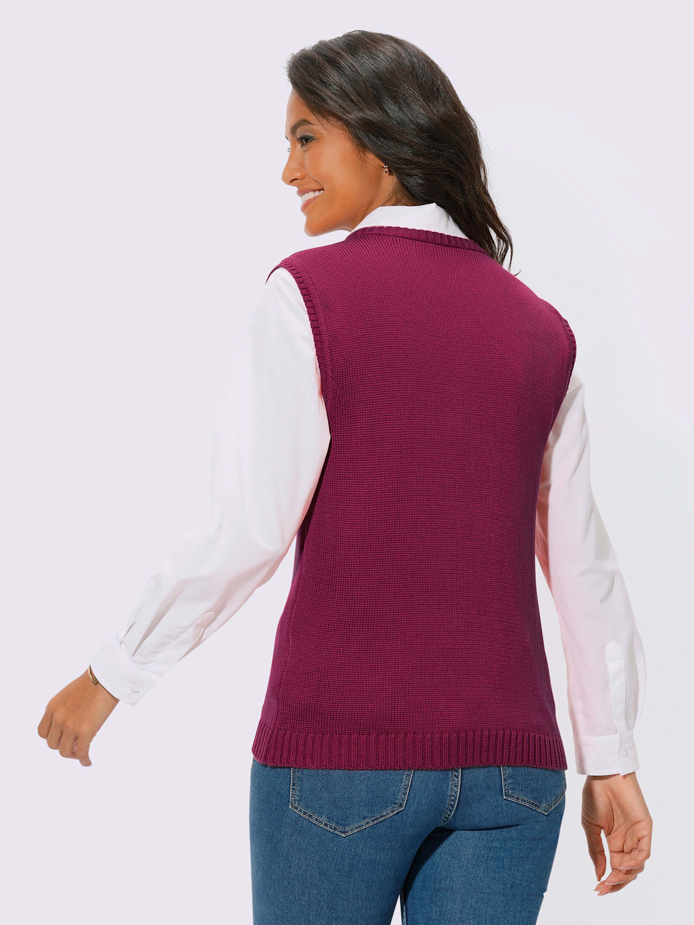 Gilet en tricot 50% coton
