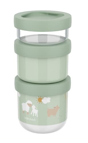 MEPAL Snackbox stapelbar mio 3-teilig - little farm