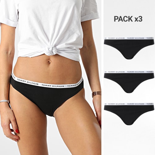 Lot De 3 Culottes Femme Bikini 2828 Noir