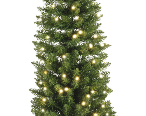 Everlands kunstkerstboom, verlicht, D 70 cm, H 240 cm, groen