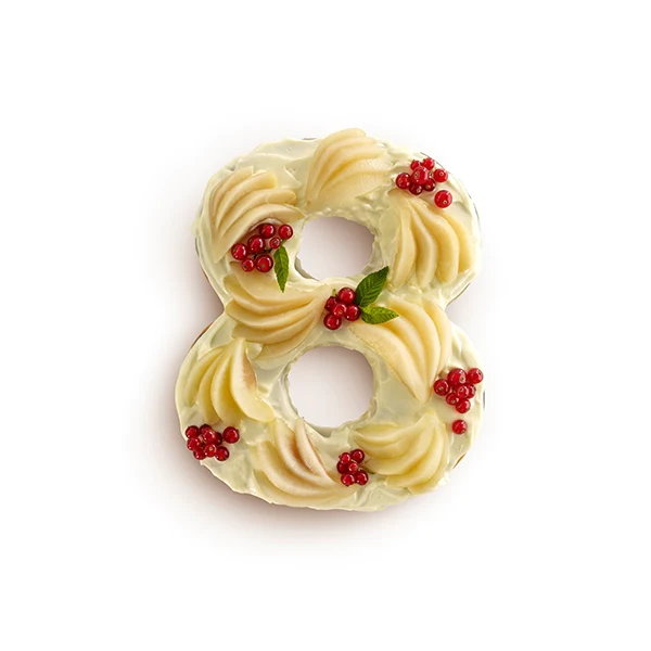 Moule à gâteaux en silicone chiffre 8 Lékué