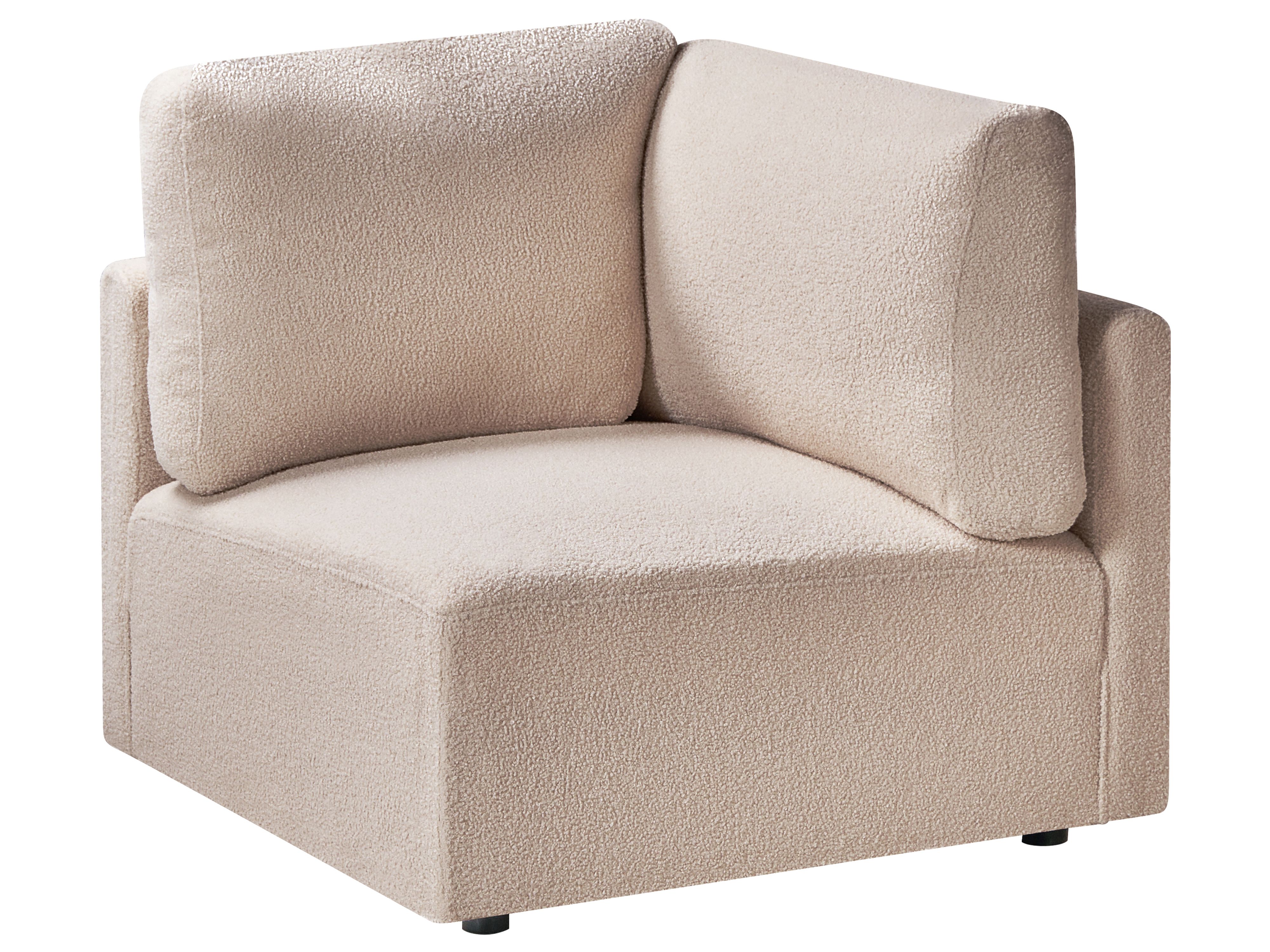 Hoekmodule MESNALI Bouclé Beige