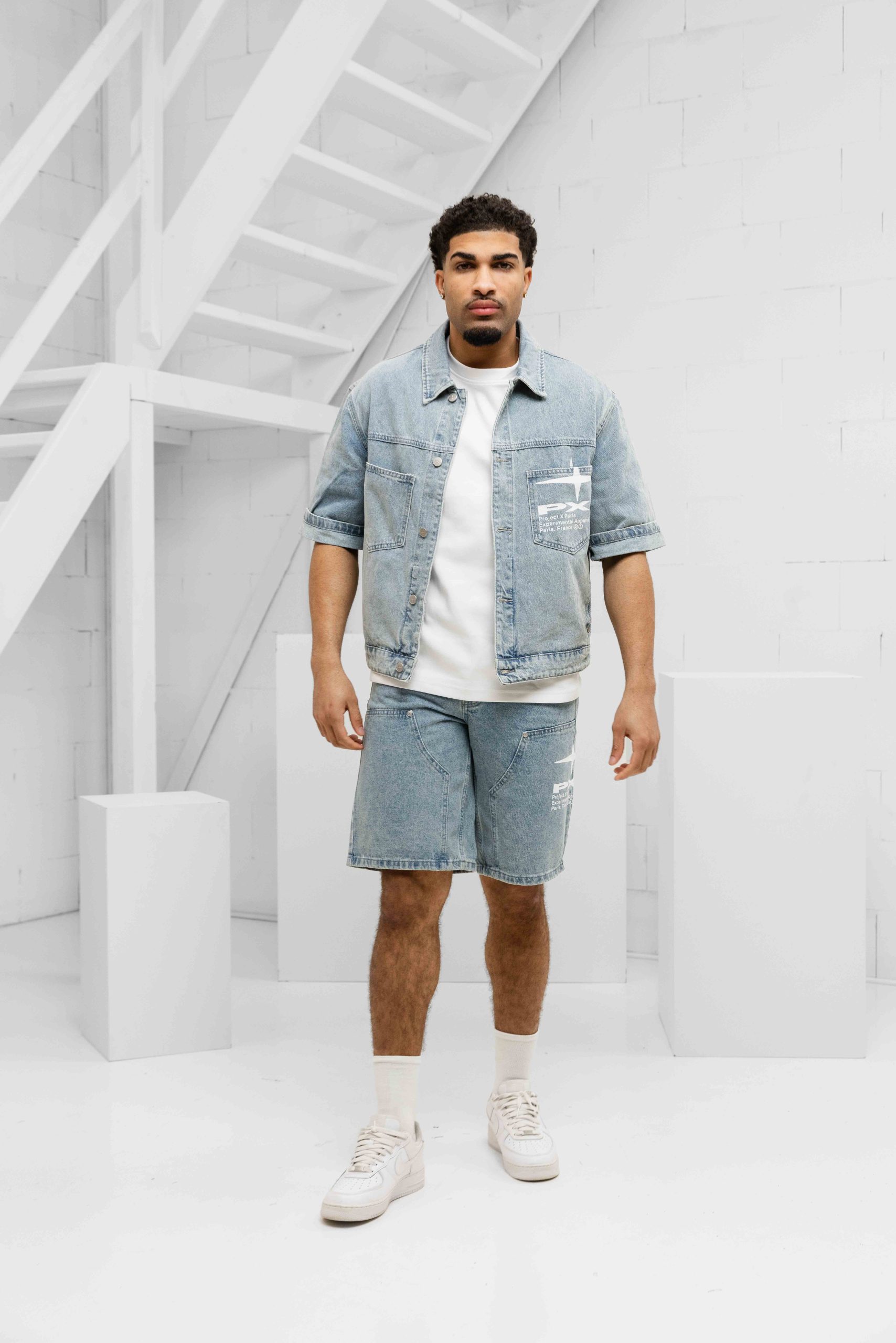 Project X Paris Carpanter Denim Zomerset Heren Lichtblauw