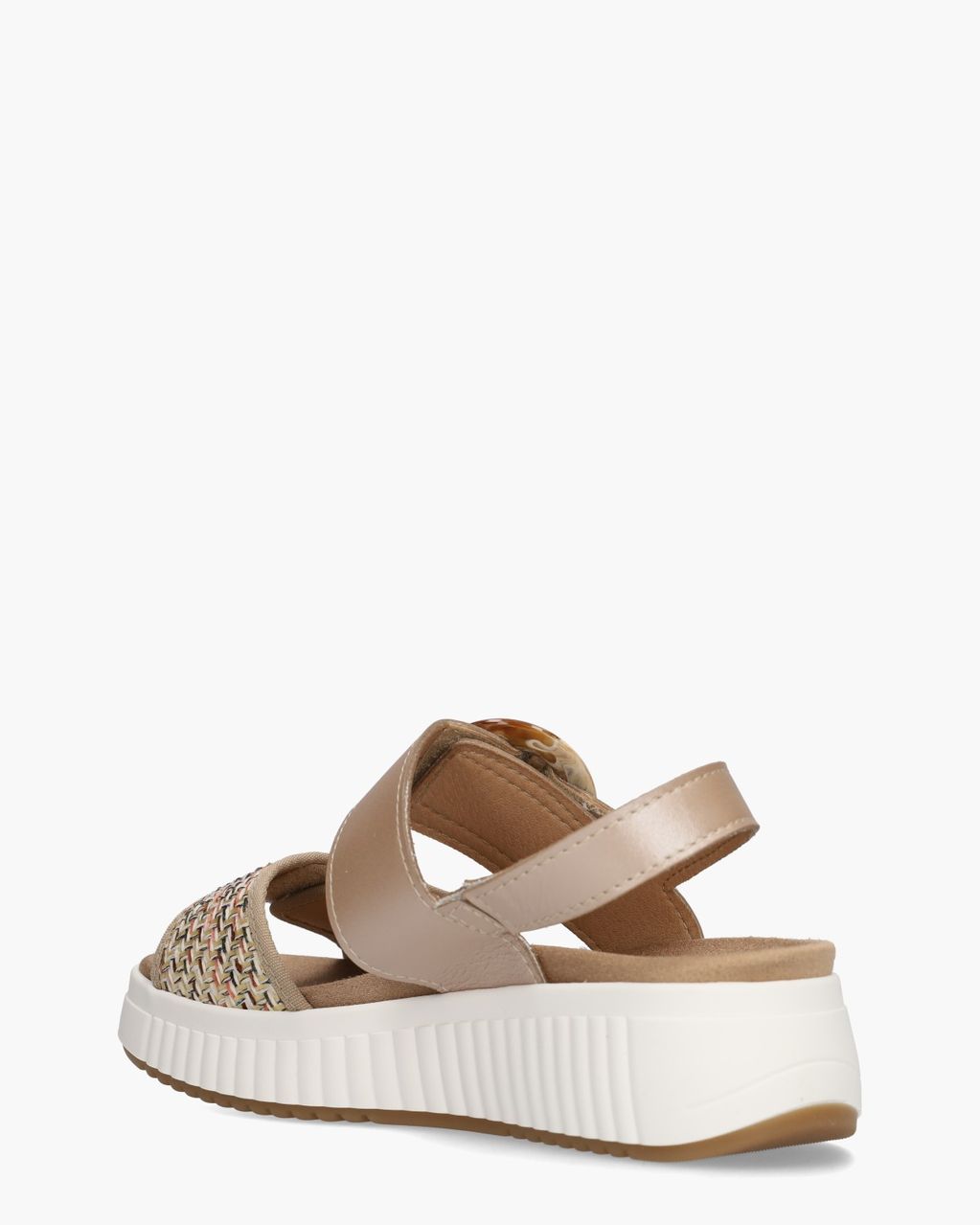 Cypres Zofia Beige/Multi Damessandalen