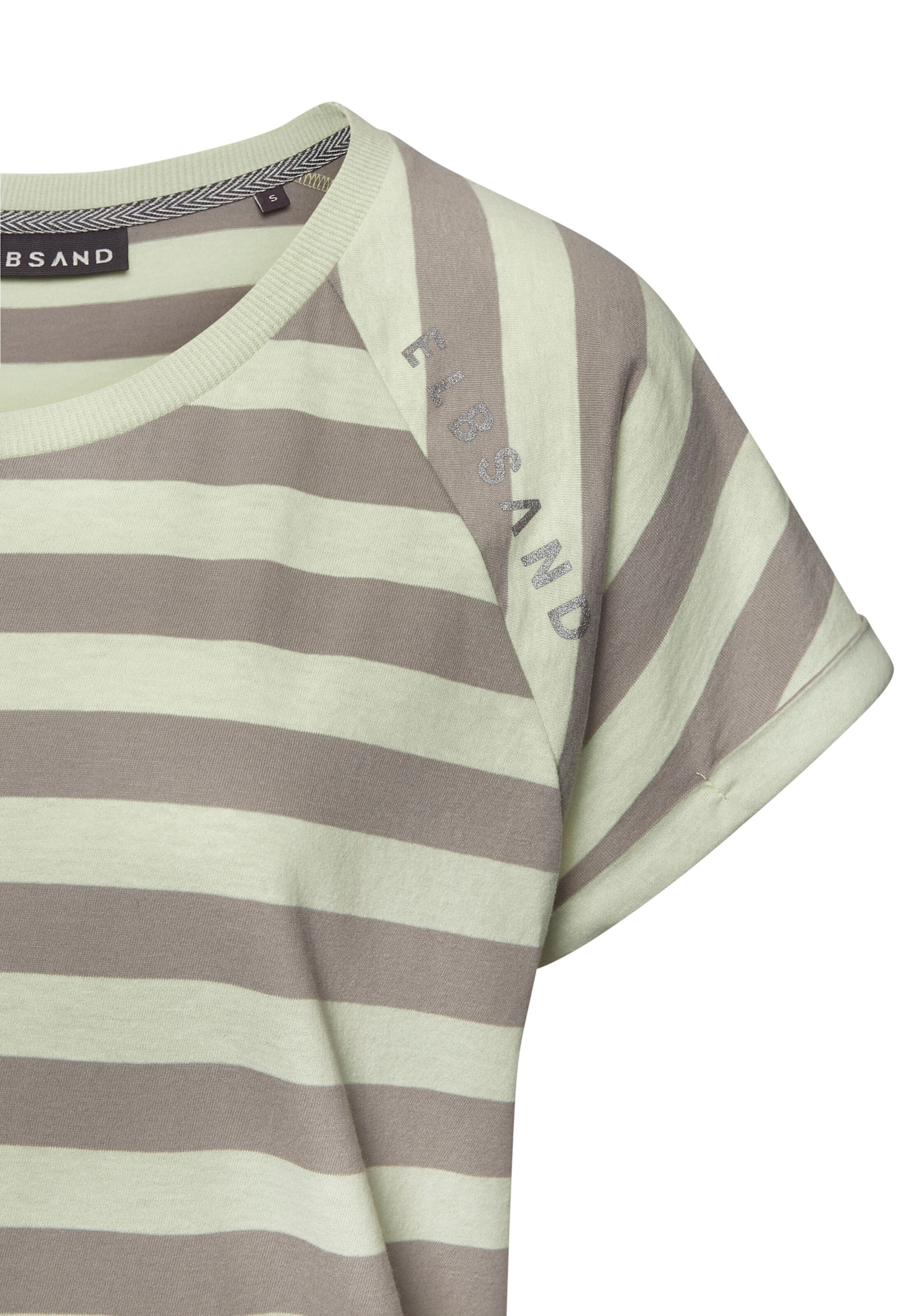 Elbsand T-Shirt in pastellgrün-grau