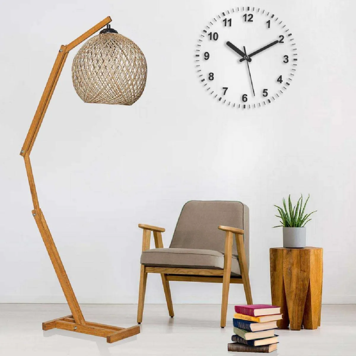 Hanah Home Lampadaire Beehive - Marron