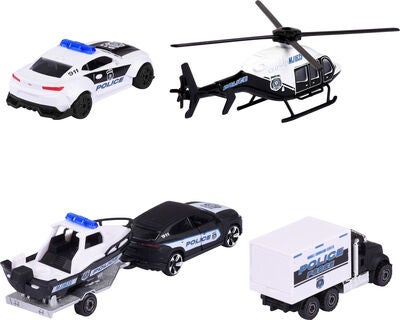 Majorette Politikjøretøy 4-Pack Gaveeske