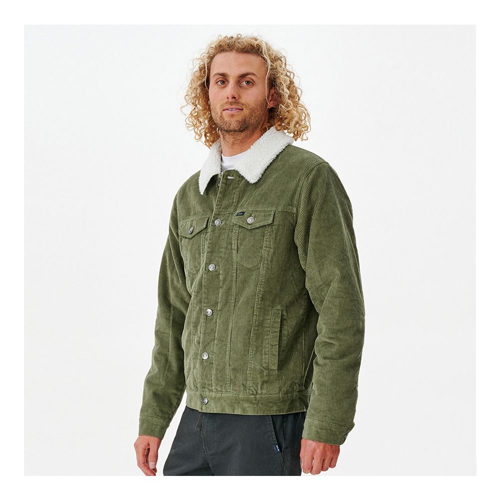 Rip Curl STATE CORD - Veste Homme dusty olive
