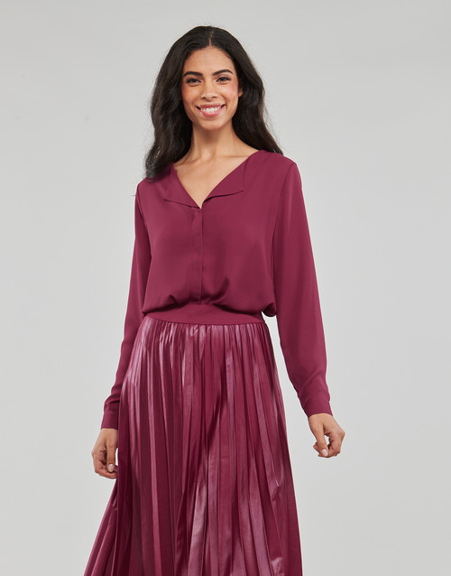 Vila - VILUCY L/S SHIRT - Bordeaux