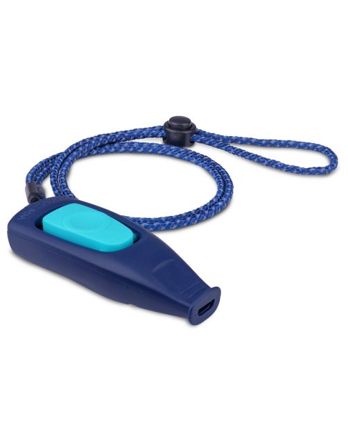 Coachi Whizzclick Clicker Met Hondenfluit - Hondenopvoeding - Navy Lichtblauw