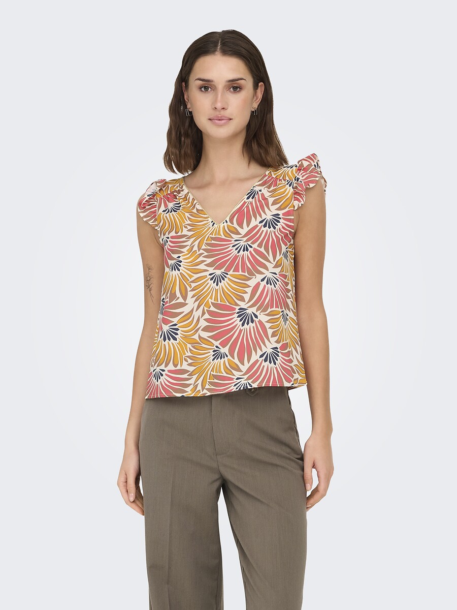 SOMENTE<br>Blusa de manga curta estampada