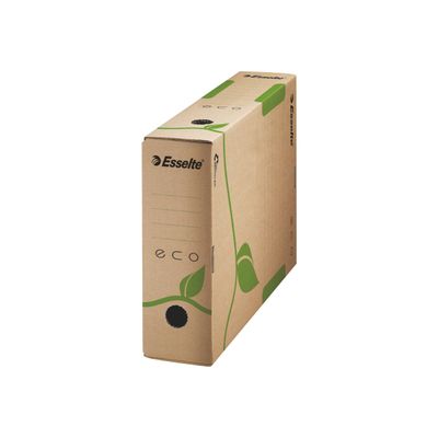 Esselte Eco - boîte archive - dos 8 cm - marron 100% recyclé