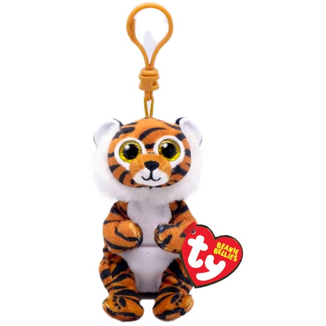 ty Beanie Bellie Clips - Schlüsselanhänger Tiger Clawdia - ca. 9,5 cm