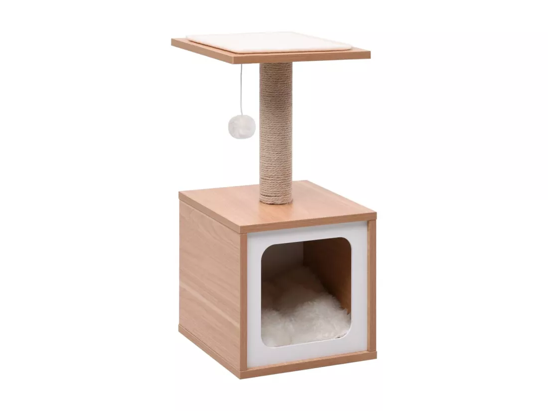 Arbre à chat avec tapis à gratter en sisal 62 cm