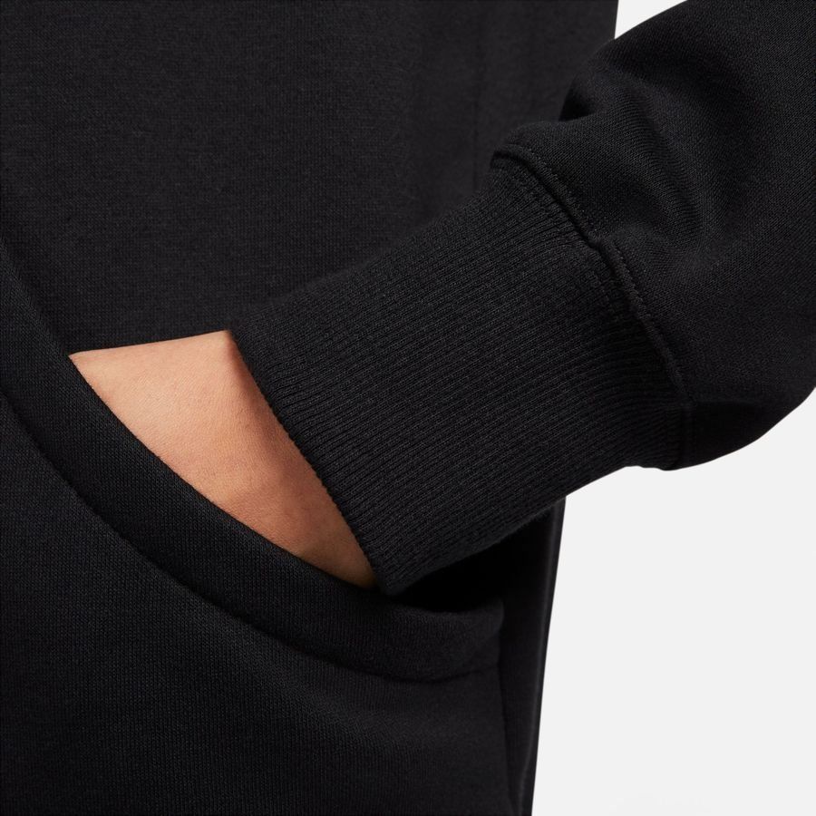 Nike Sweat à Capuche NSW Phoenix Fleece Pullover - Noir/Blanc Cassé Femme