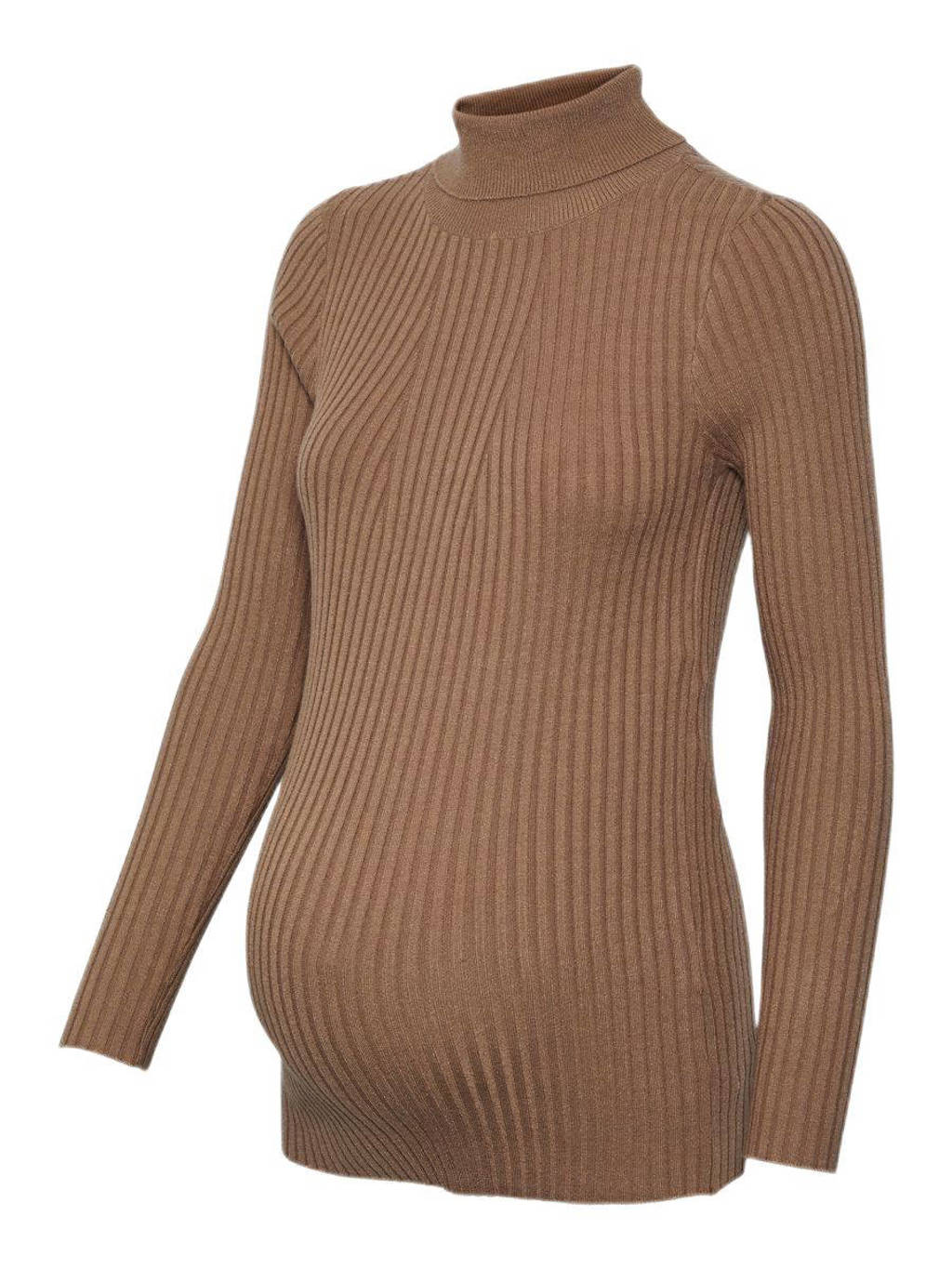 PIECES Maternity trui PMCRISTA bruin