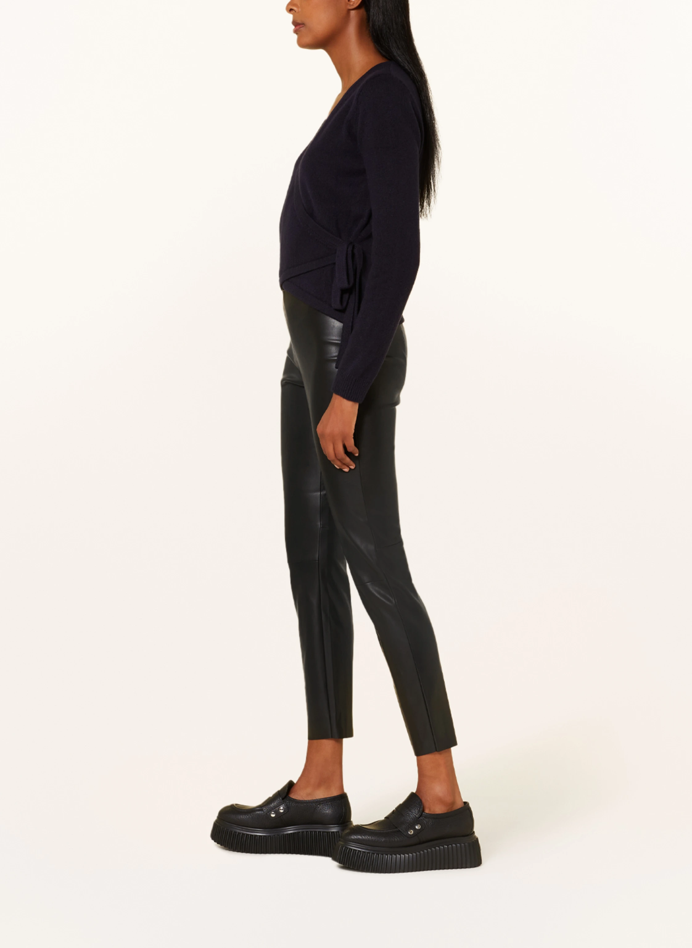 oui Leggings in Lederoptik