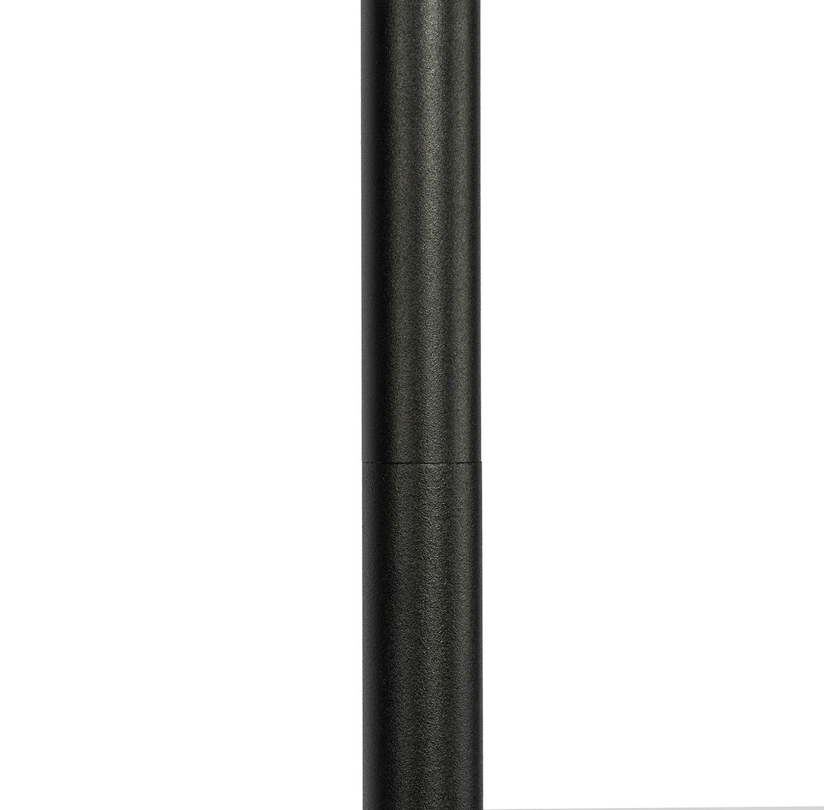 Smart vloerlamp zwart met witte kap 35 cm IP65 incl. Wifi A60 - Virginia