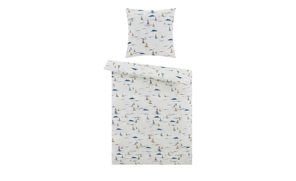 Satin Bettwäsche Segelboote