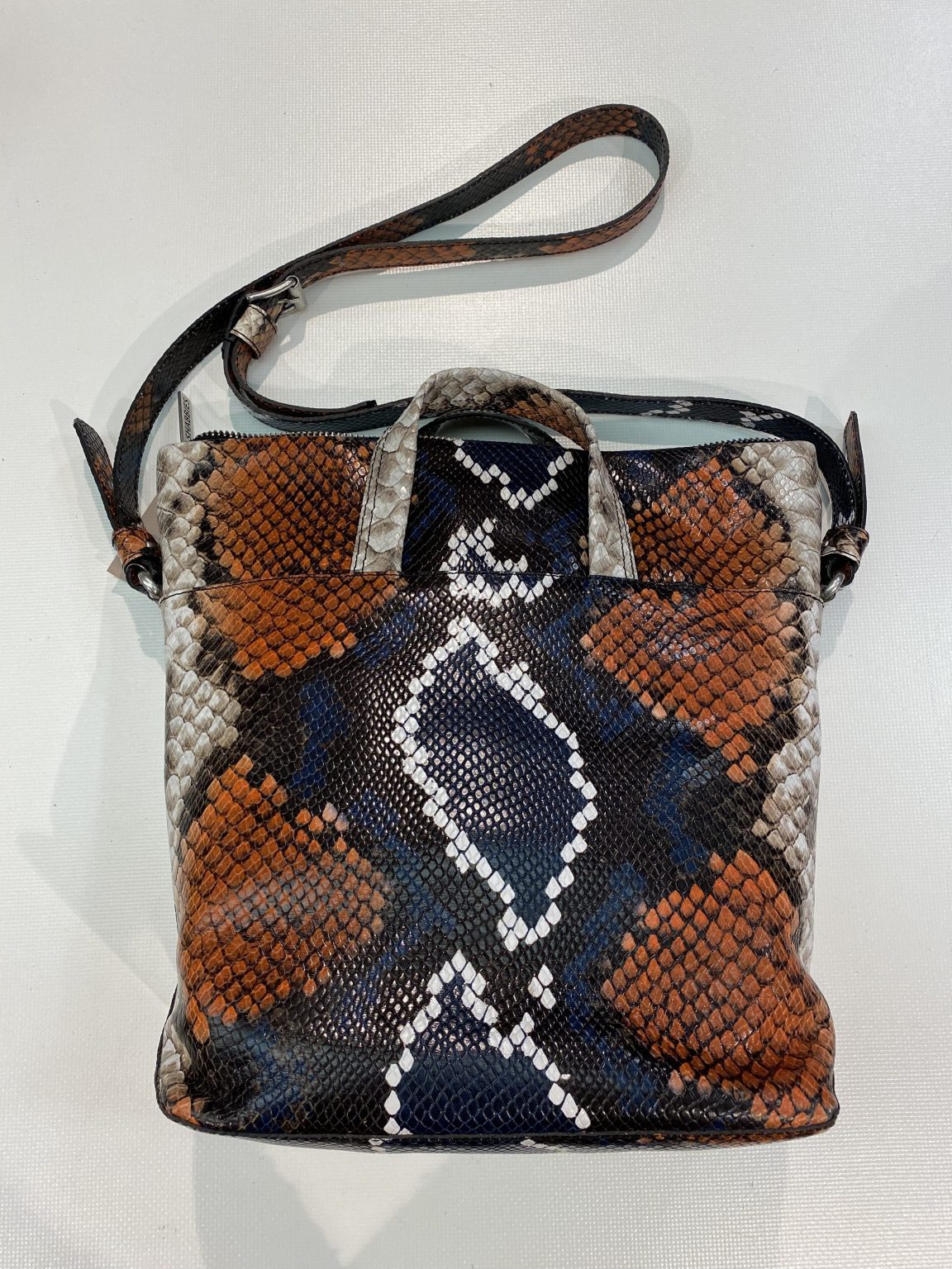 Shabbies Amsterdam Crossbody L Snake Multi Blue