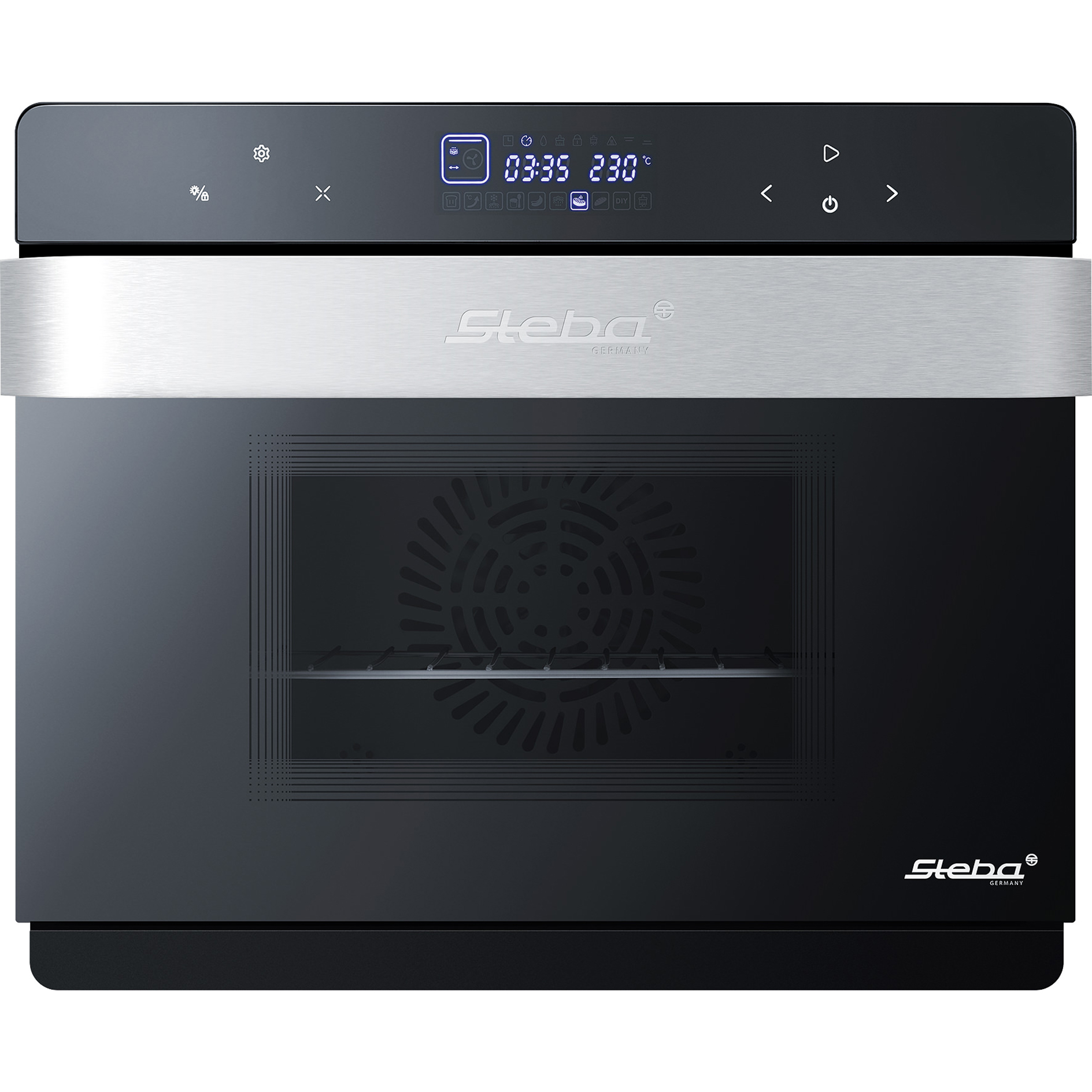 STEBA Multifunktions-Dampfbackofen DG 40 - schwarz - 2100 Watt