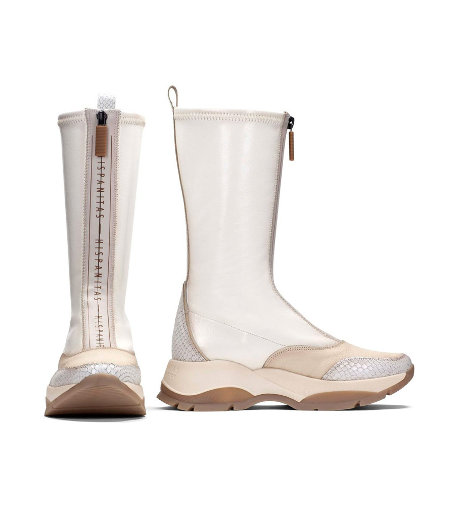 Botas Hispanitas Andes de Couro Branco