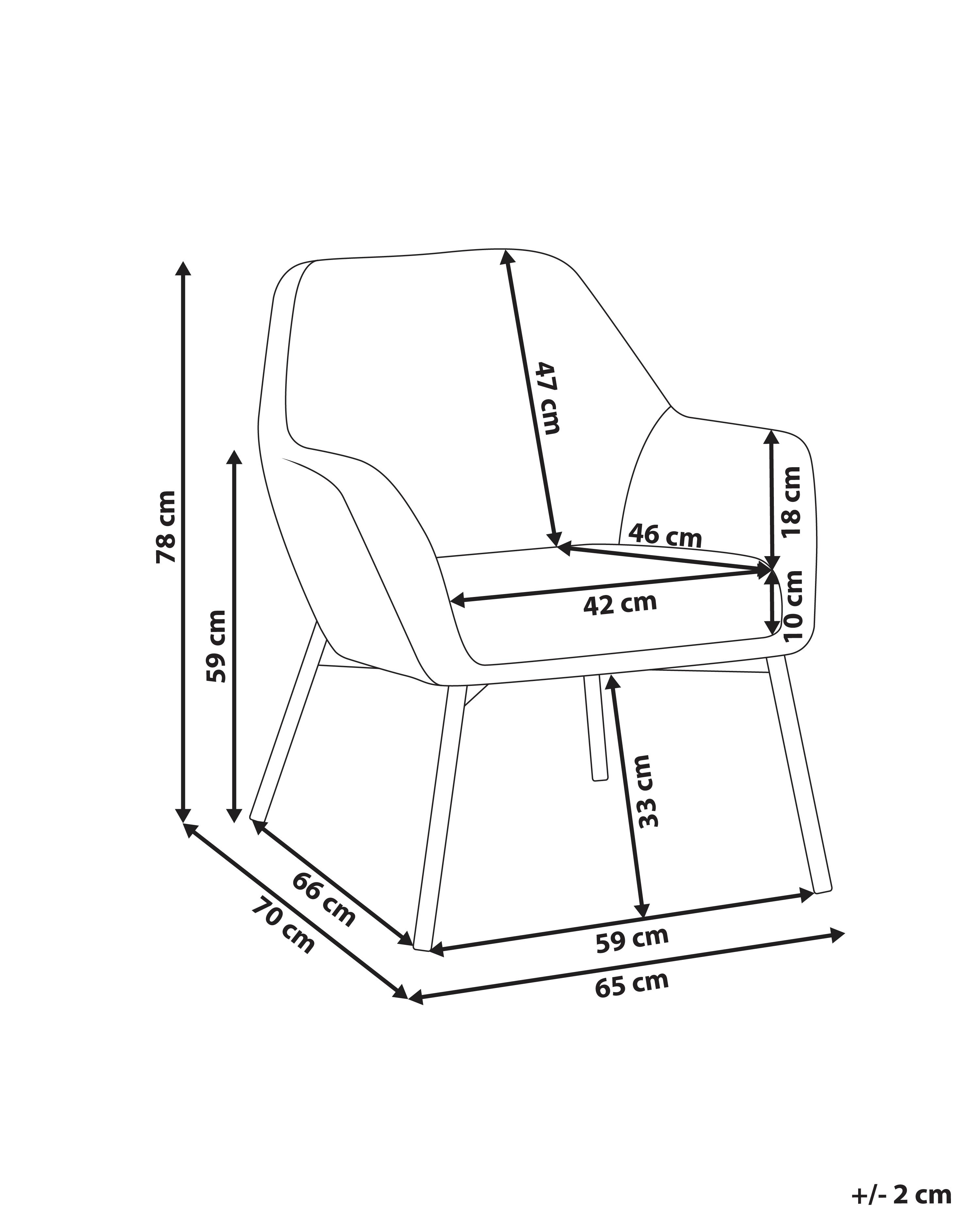 Fauteuil JABRO Stof Gebroken wit