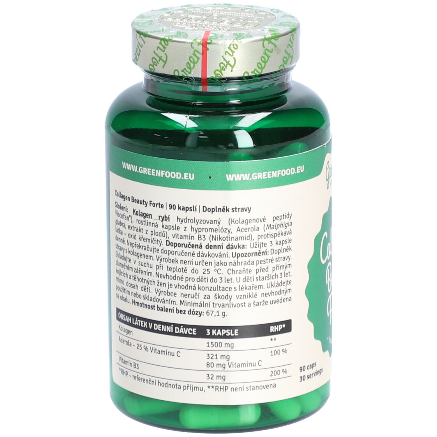 GreenFood NUTRITION Collagen Beauty Forte